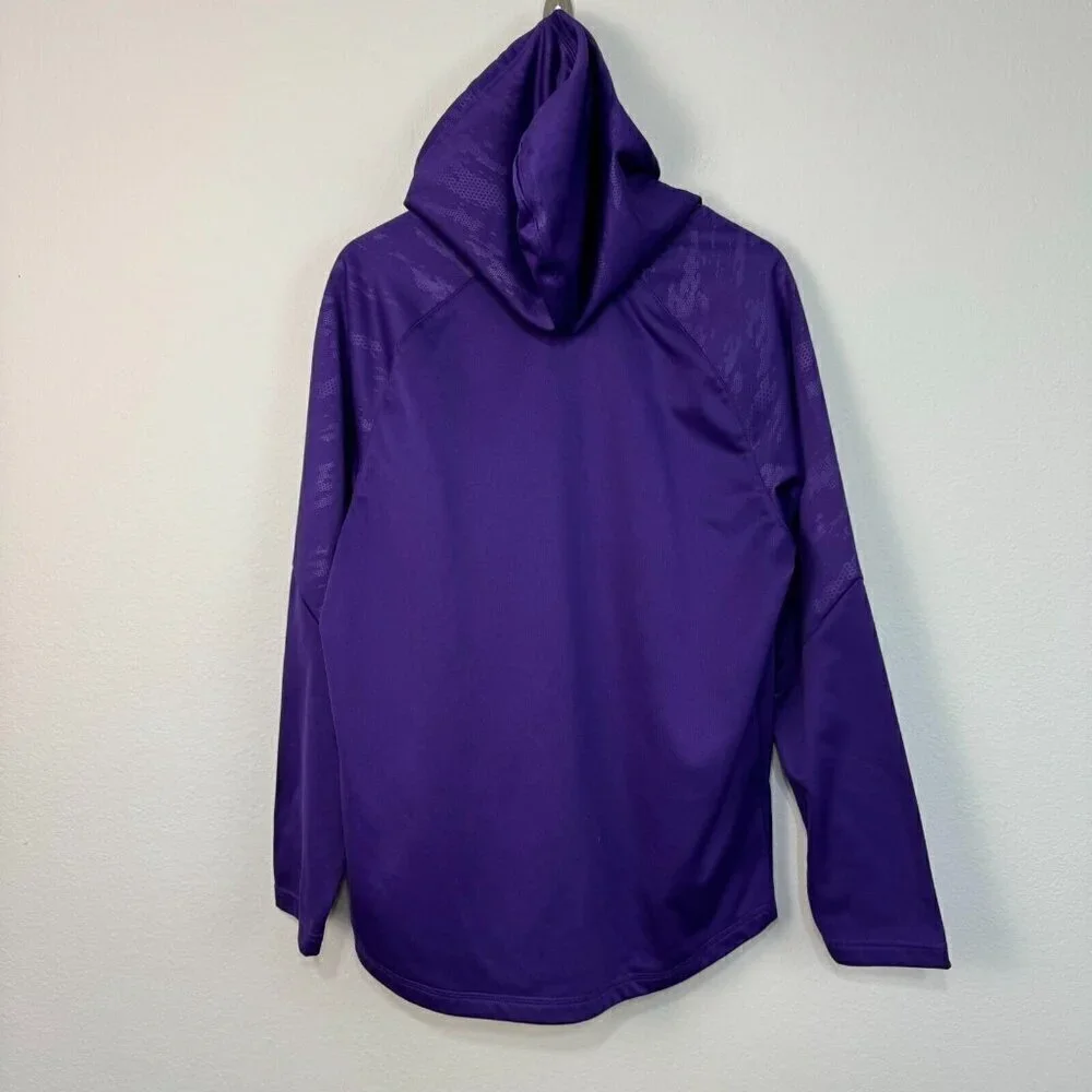NFL Team Apparel Mens Minnesota Vikings Pullover Long Sleeve Hoodie Purple Large